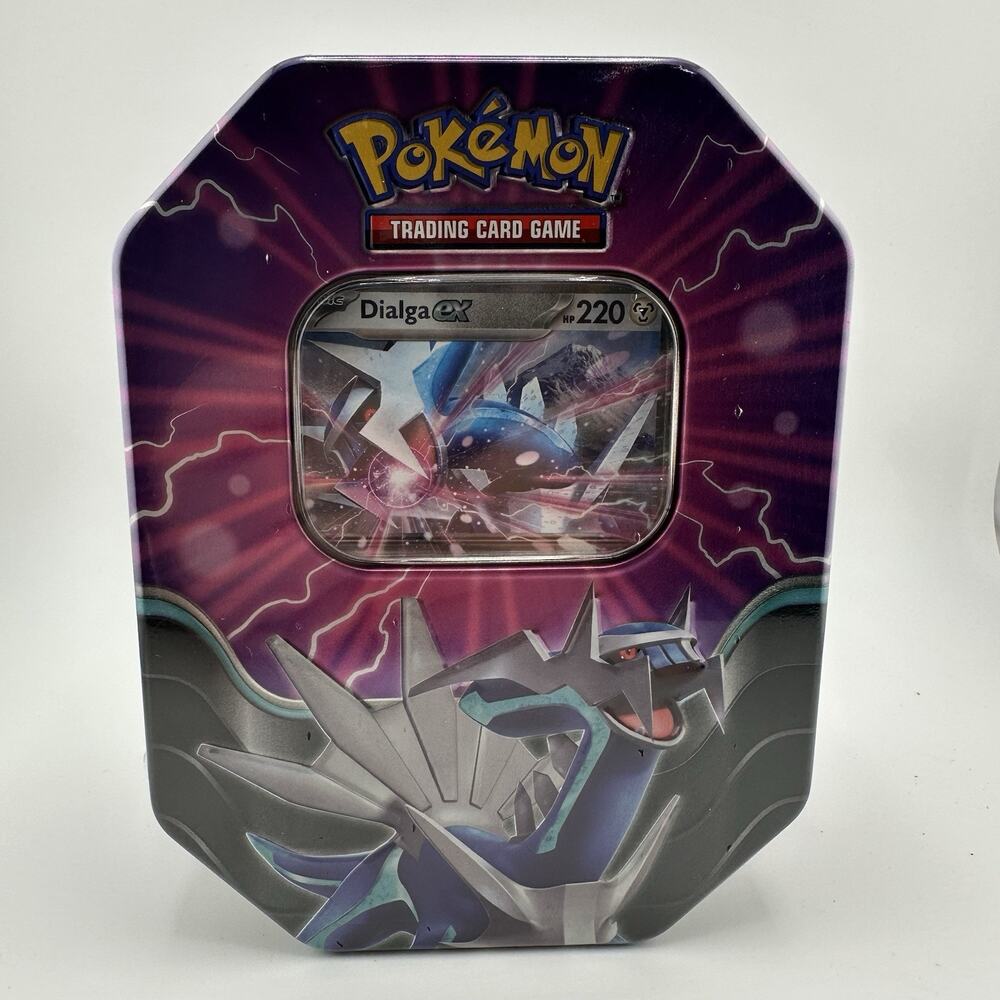 Pokémon TCG Azure Legends Dialga ex Tin Sealed 2025 4 Booster Packs